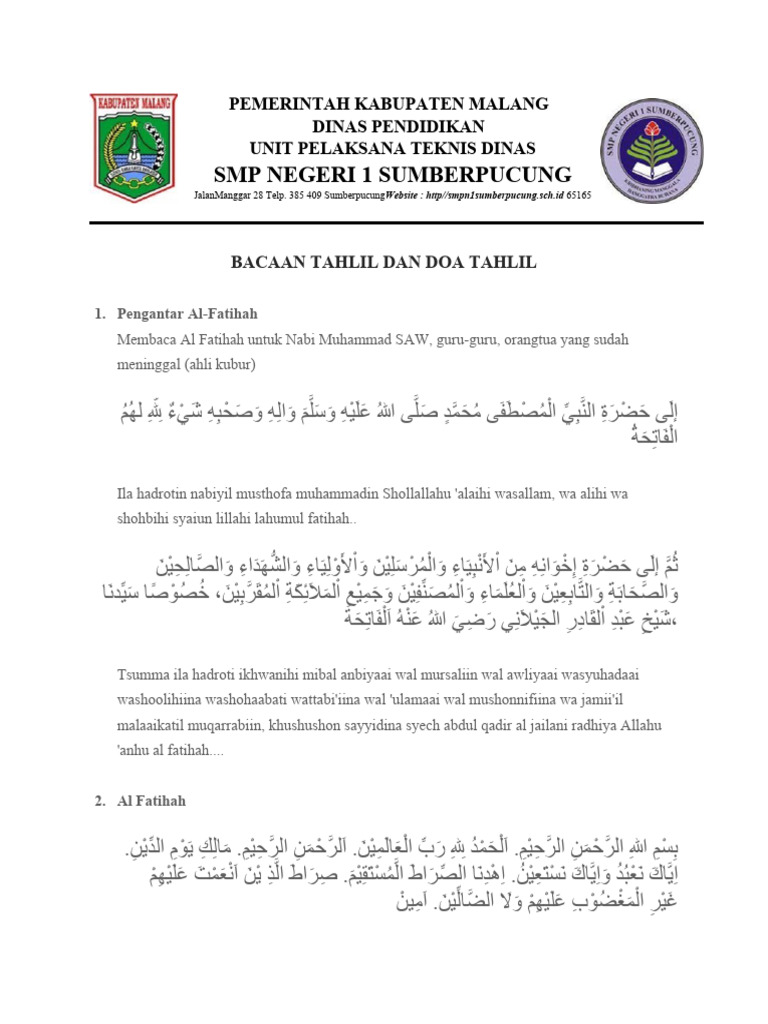Makna Tahlil dan Cara Membacanya