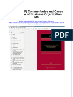 Ebook PDF Commentaries and Cases On The Law of Business Organization 5th PDF