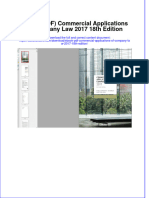 Ebook PDF Commercial Applications of Company Law 2017 18th Edition PDF