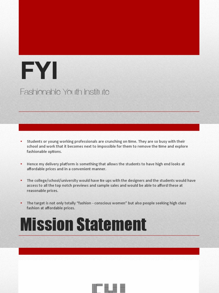 Final Presentation - FYI | PDF