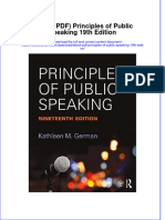 Ebook Ebook PDF Principles of Public Speaking 19th Edition PDF