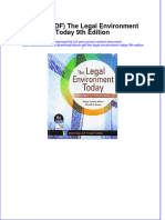 Ebook PDF The Legal Environment Today 9th Edition PDF