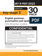 STA228429e 2022 Ks2 English GPS Administering Paper2 Spelling