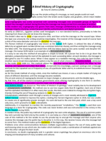 A Brief History of Cryptography Corrigé