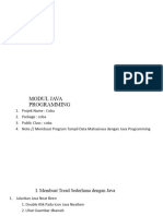 Slide 15 Java Programing Tampil Profil Data Mahasiswa