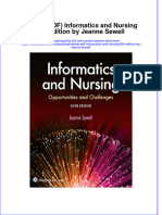 Ebook PDF Informatics and Nursing 6th Edition by Jeanne SewelFULL Download Ebook PDF Informatics and Nursing 6th Edition by Jeanne Sewell PDF Ebook