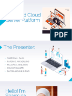 Web and Cloud Server Platform ICT 8