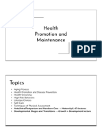 Health and Promotion