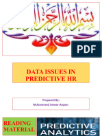 Data Issues in Predictive HR