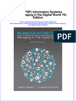 FULL Download Ebook PDF Information Systems Today Managing in The Digital World 7th Edition PDF Ebook