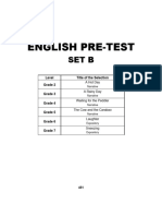 English Pre-Test - Set B