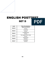 English Posttest - Set D