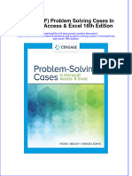 Ebook Ebook PDF Problem Solving Cases in Microsoft Access Excel 16th Edition PDF