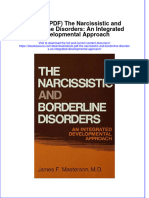 Ebook PDF The Narcissistic and Borderline Disorders An Integrated Developmental Approach PDF