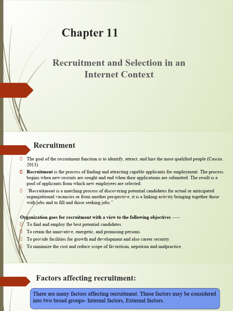 Online Recruitment & Selection Guide | PDF | Recruitment | Social Media