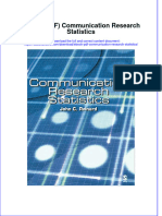 Ebook PDF Communication Research Statistics PDF