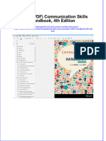 Ebook PDF Communication Skills Handbook 4th Edition PDF