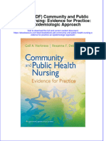 Ebook PDF Community and Public Health Nursing Evidence For Practice An Epidemiologic Approach PDF