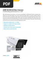 Datasheet Axis q1656 Le Box Camera en US 424540