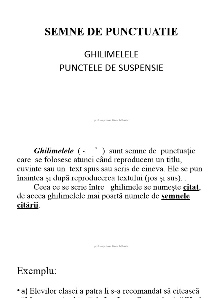Semne De Punctuatie Pdf