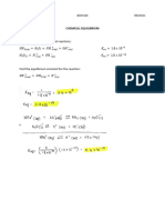 CHEMICAL EQUILIBRIUM