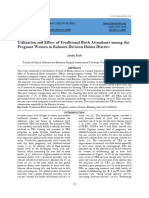 Utilization and Effect of Traditional Birth Attendants Among The Pregnant Women in Kahoora Division Hoima District