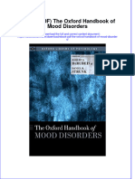 Ebook PDF The Oxford Handbook of Mood Disorders PDF