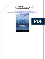Ebook PDF Company Law Perspectives 3e PDF