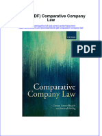 Ebook PDF Comparative Company Law PDF