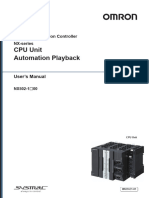 Machine Automation Controller NX Series CPU Unit Automation Playback Manual 202307