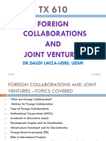Foreign Collaboration and Joint Venture-Key Ppts-2020