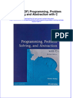 Ebook Ebook PDF Programming Problem Solving and Abstraction With C PDF