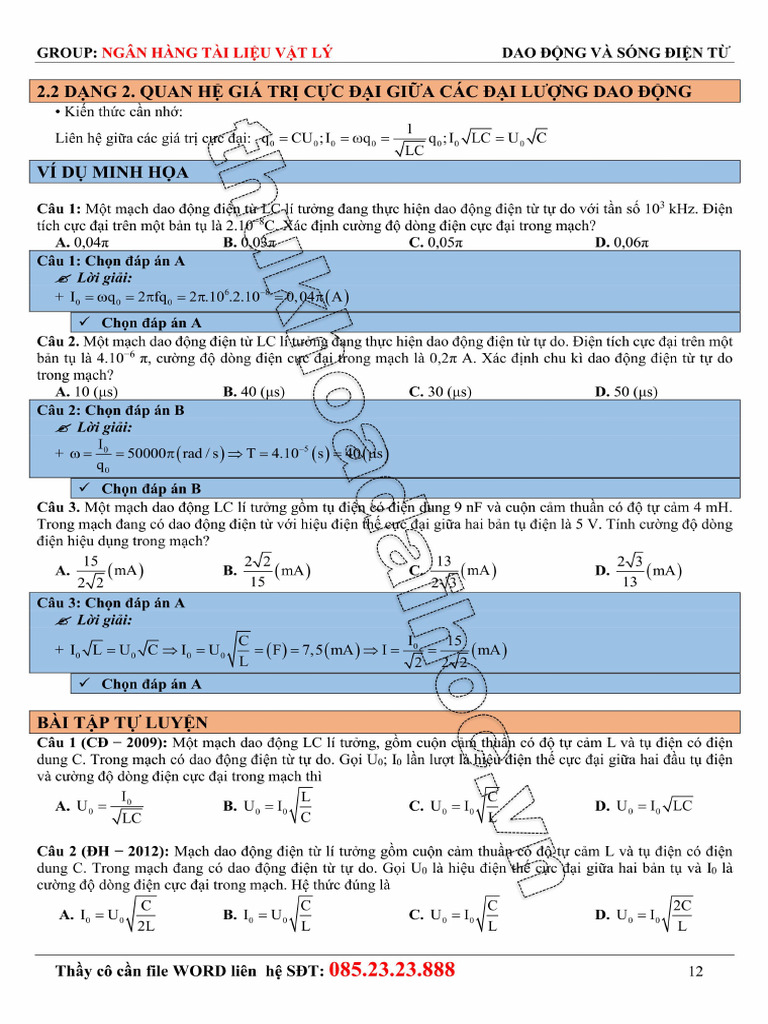 Quan he gia tri cuc dai giua cac dai luong dao dong pdf