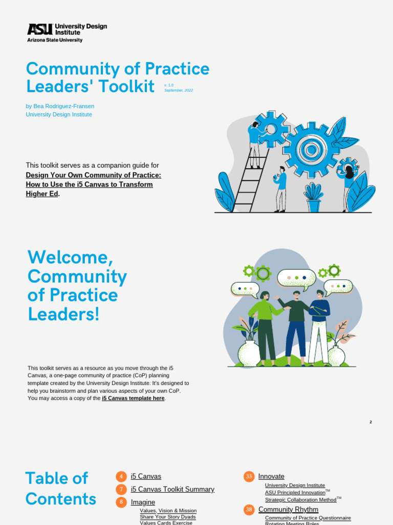 i5 Canvas Toolkit for CoP Leaders | PDF | Community | Educational ...