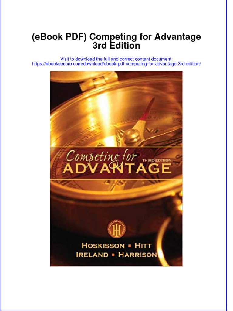 Ebook PDF Competing For Advantage 3rd Edition PDF | PDF | Strategic Management | Entrepreneurship