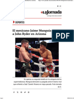 La Jornada - El Mexicano Jaime Munguía Vence A John Ryder en Arizona