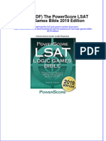 Ebook PDF The Powerscore Lsat Logic Games Bible 2019 Edition PDF