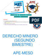 APE de Derecho Minero - Segundo Bimestre - Unificado - MESD
