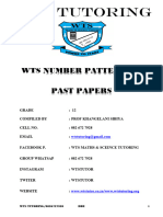 2022 Wts 12 Number Patterns Questions (F)