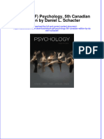 Ebook Ebook PDF Psychology 5th Canadian Edition by Daniel L Schacter PDF
