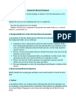 Guidelines For REsearch Proposal Assignment