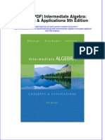 FULL Download Ebook PDF Intermediate Algebra Concepts Applications 9th Edition PDF Ebook