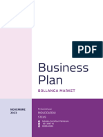 Startup Business Plan in Purple Lavender Pink Color Blocks Style