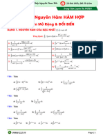 1.1 (Tiếp) Nguyên Hàm Mở Rộng - BT