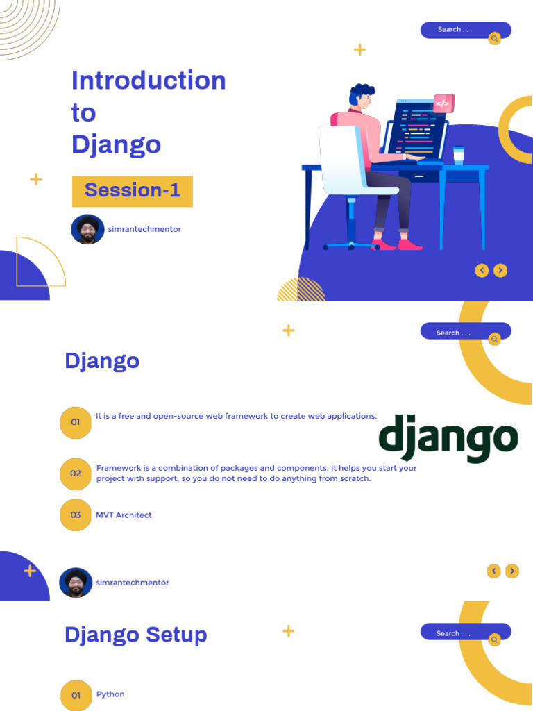 Session 1 Introduction To Django | PDF | World Wide Web | Internet & Web