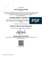 BN Certificate Dyjs978415141708