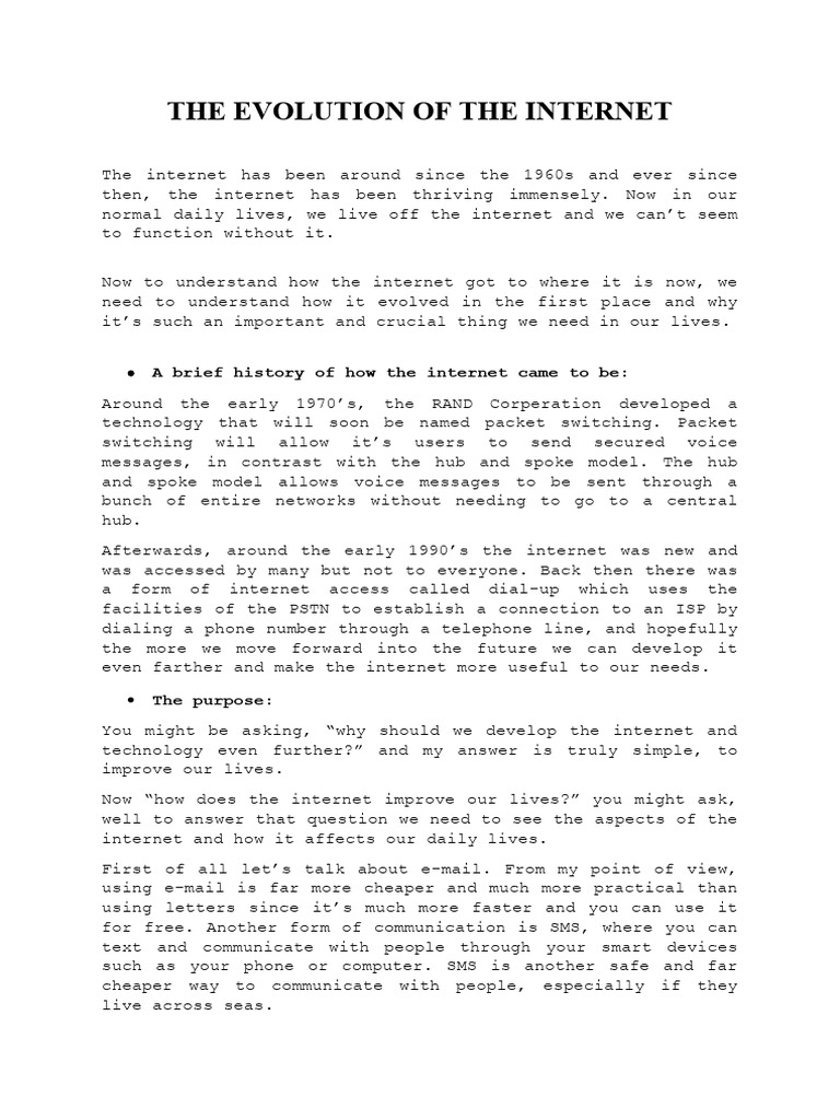 The evolution of the internet download free pdf internet popular