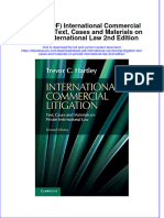 FULL Download Ebook PDF International Commercial Litigation Text Cases and Materials On Private International Law 2nd Edition PDF Ebook