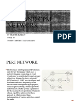 Pert and CPM Network