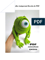 Monstros Caolho Amigurumi Receita de PDF Gratis